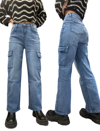 Jeans cargo pochets art CY-1118